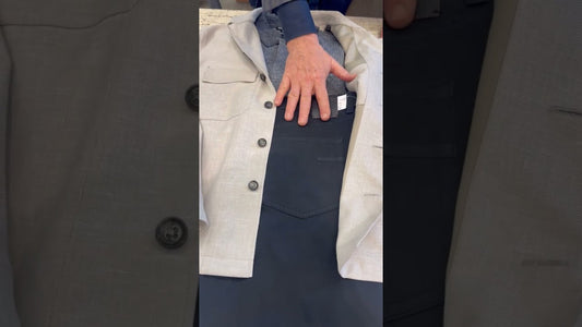 Title:
Mike's Pick: The Stone Chore Jacket and Navy Mélange Johnny Collar Knit Combo