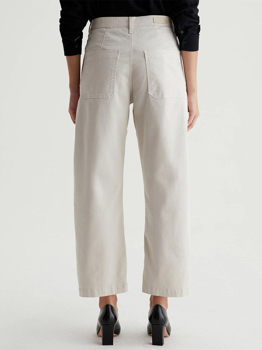 AG Jeans Fiona High-Rise Barrel in Pumice