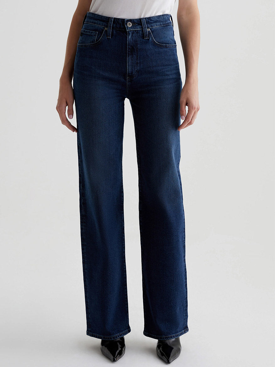 AG Jeans Kora High-Rise Wide Leg in Midnight Sun