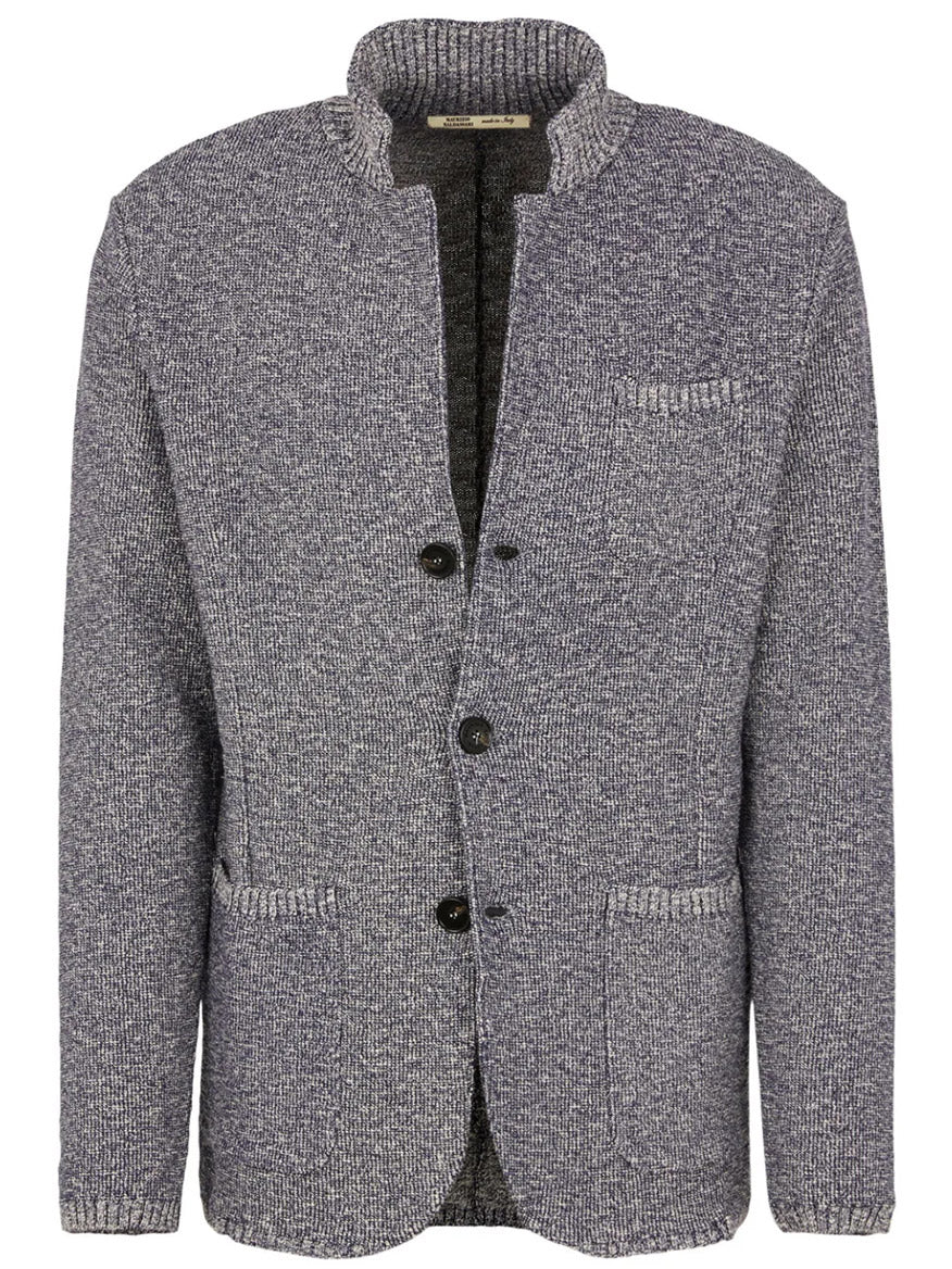 Maurizio Baldassari Portofino Moulinè Cotton Swacket in Black