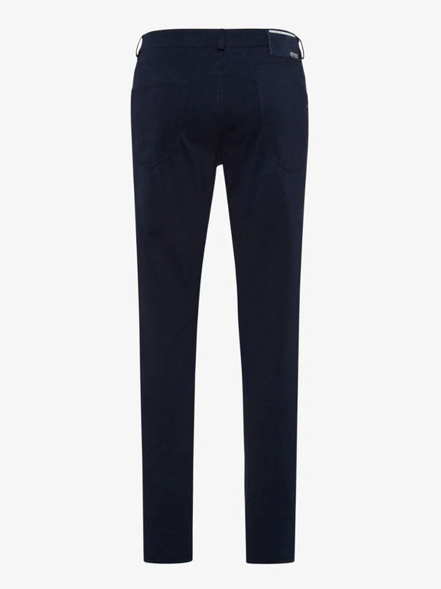 Brax Chuck J Hi-Flex Jersey Pants in Night displayed on a plain background.