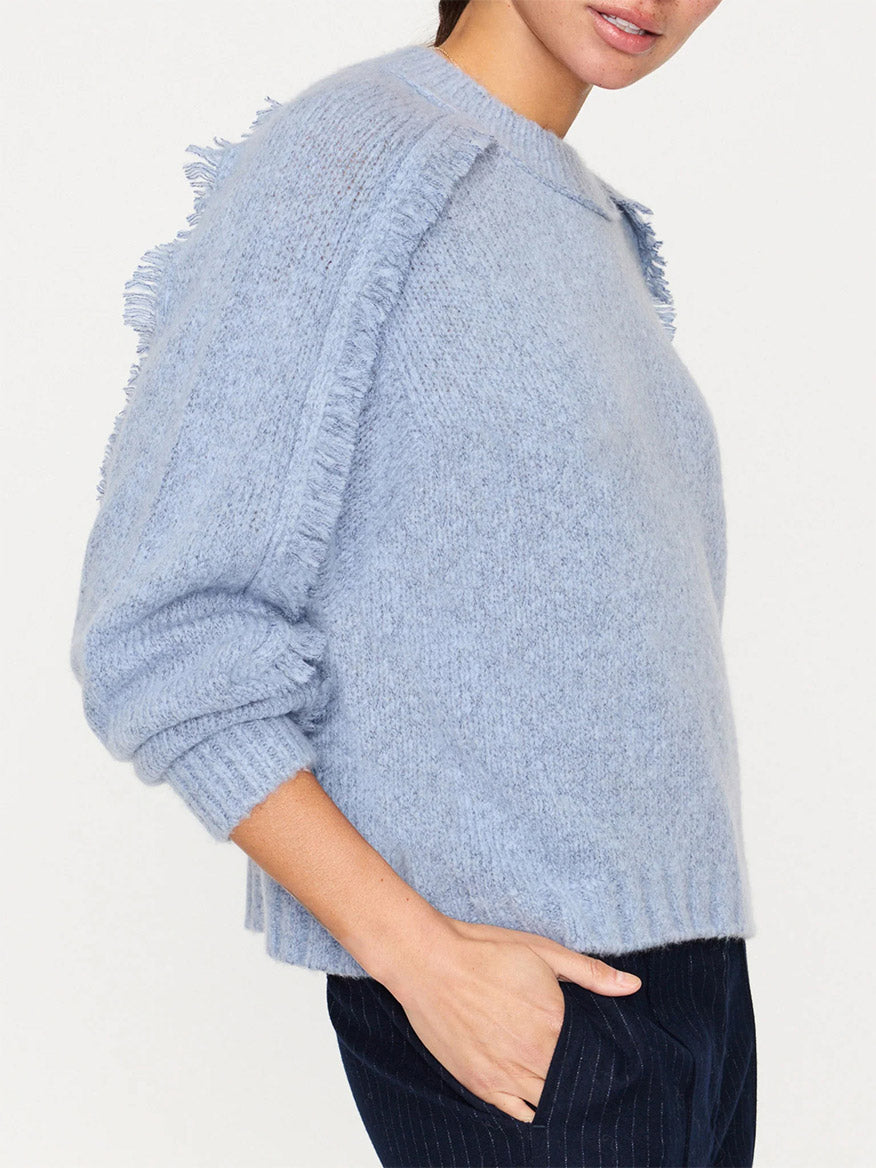 Brochu Walker Aimee Fringe Crew in Lucia Blue Melange