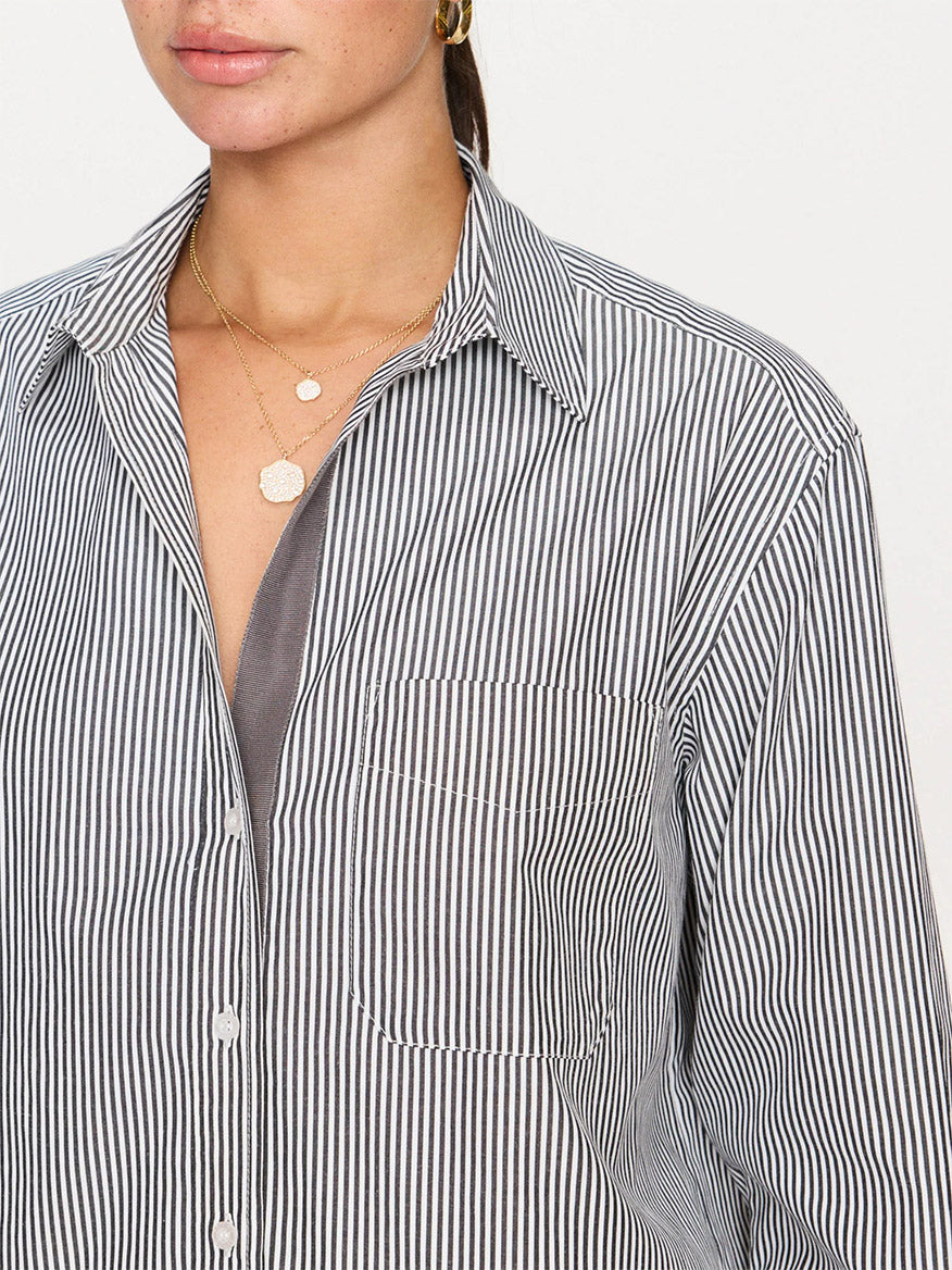 Brochu Walker Everyday Shirt in Grey Stripe