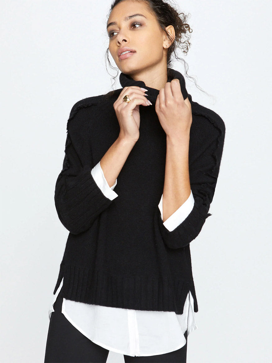 Brochu Walker Jolie Fringe Layered Looker in Black Onyx