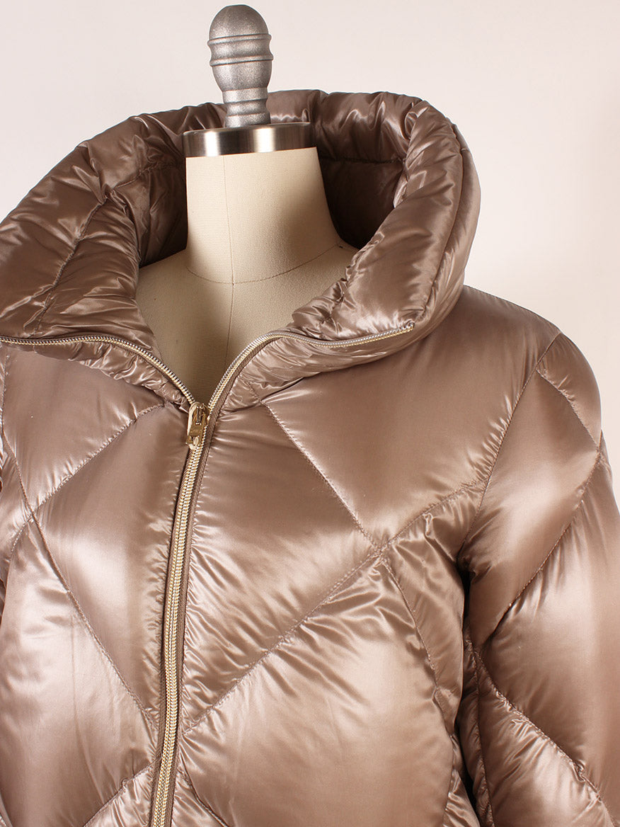 Herno Ultralight Nylon A-Shape Jacket in Taupe