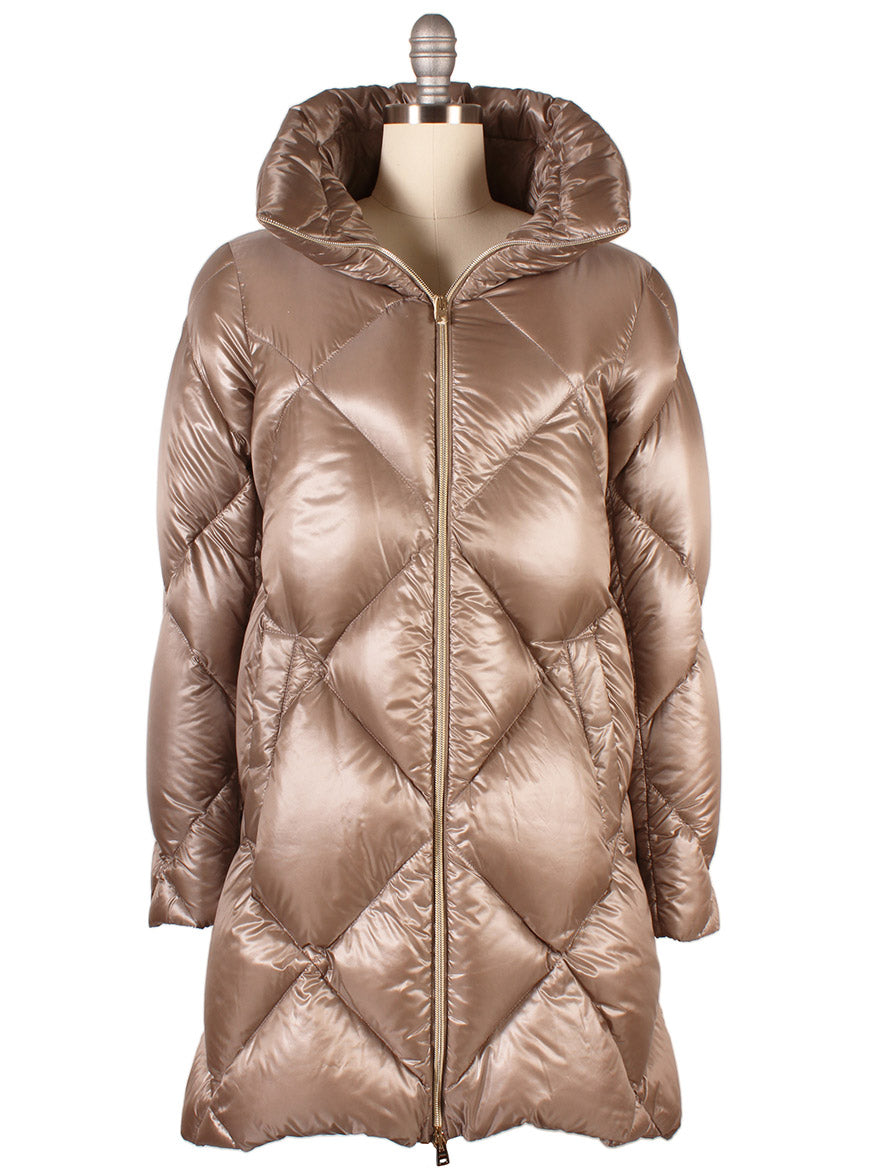Herno Ultralight Nylon A-Shape Jacket in Taupe