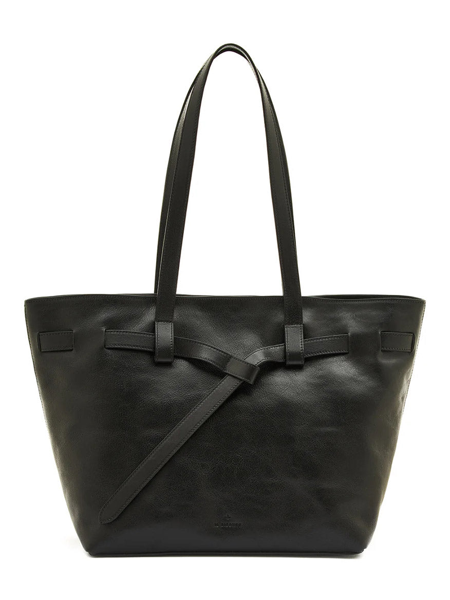 Il Bisonte Elisa Tote in Black Cowhide Leather