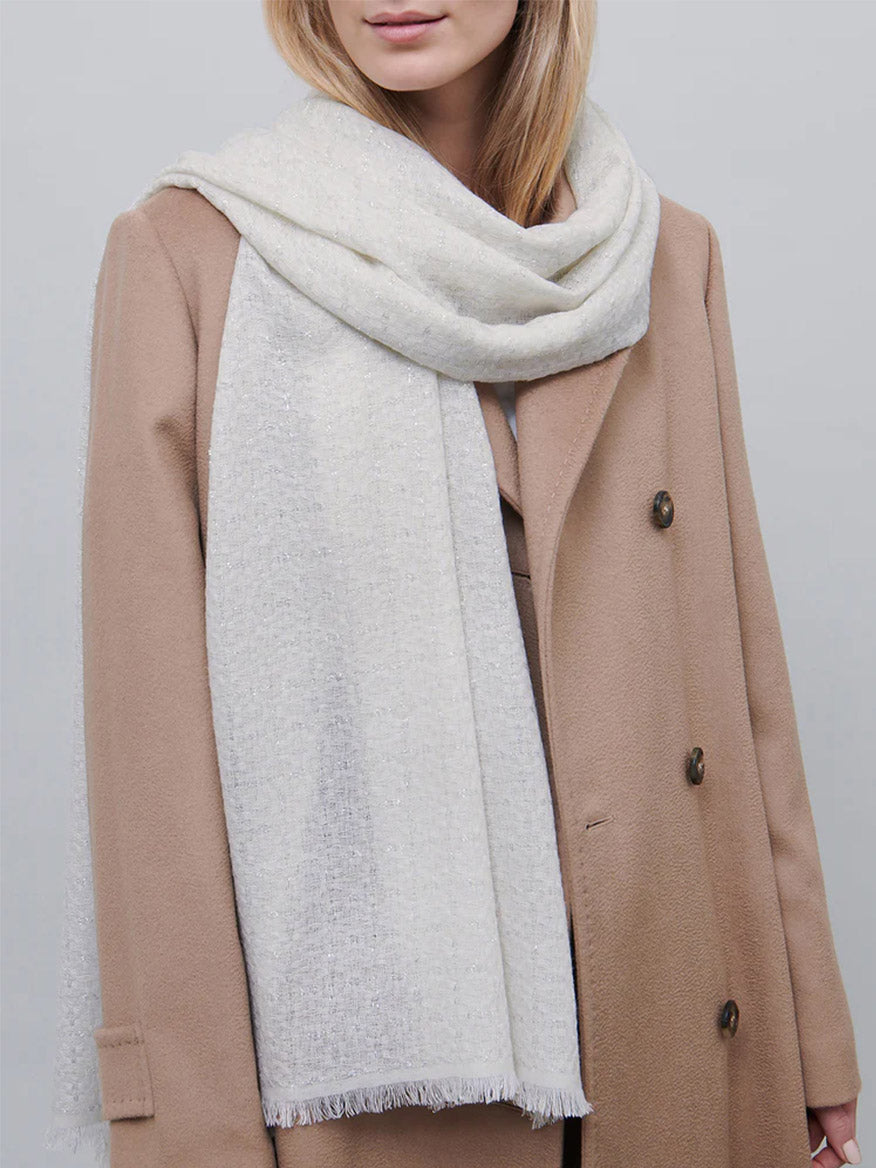 Jane Carr The Tile Scarf in White