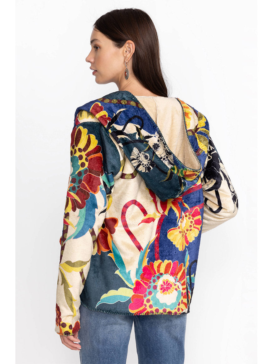 Johnny Was Kimbra Sherpa Hooded Jacket in Kimbra