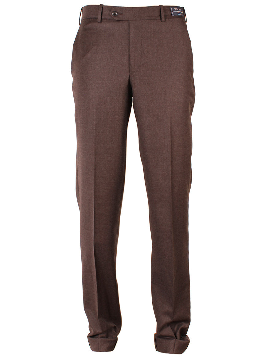 Larrimor's Collection Reda Super 130s Wool Trousers in Dark Brown, 32R Larrimor's Collection Reda Super 130s Wool Trousers in Dark Brown, 32R
