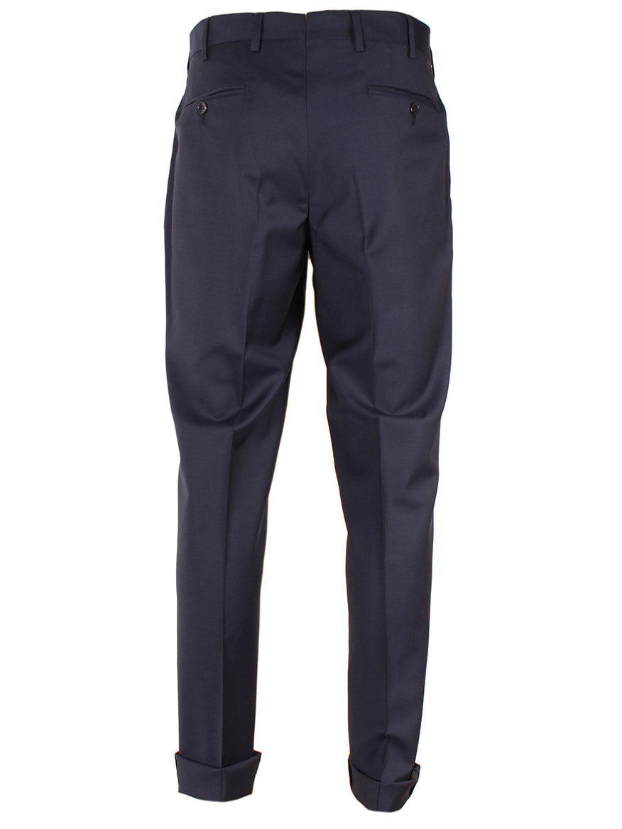 Larrimor's Collection Zelander Wool Trousers in Navy