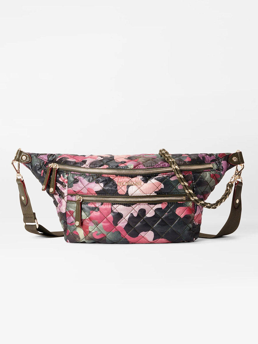MZ Wallace Crosby Crossbody Sling Bag in Dahlia Camo Oxford