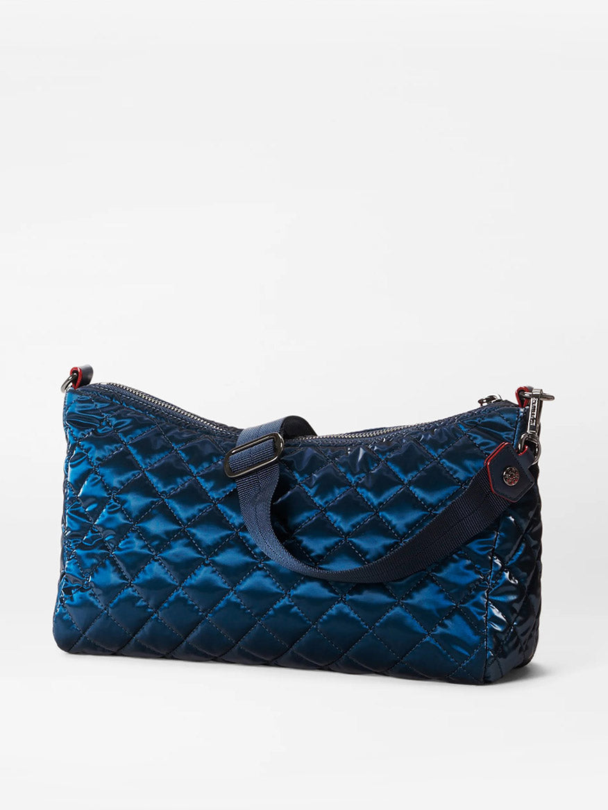 MZ Wallace Crosby Shoulder Bag in Midnight Liquid Oxford