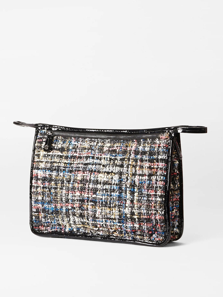MZ Wallace Metro Clutch in Midnight Sparkle Boucle