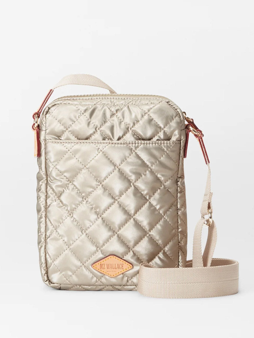 MZ Wallace Metro Crossbody in Quartz Pearl Oxford