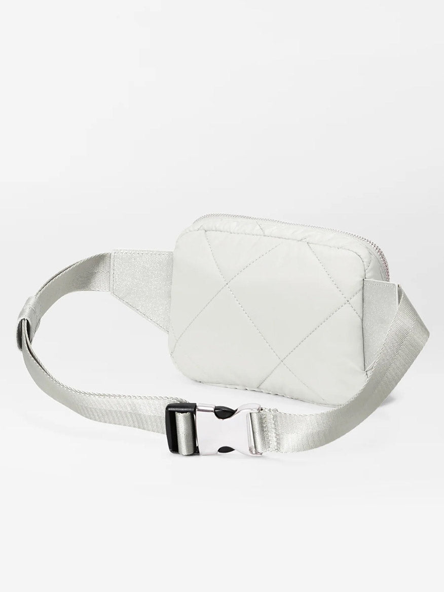 MZ Wallace Quilted Madison Belt Bag in Frost Bedford