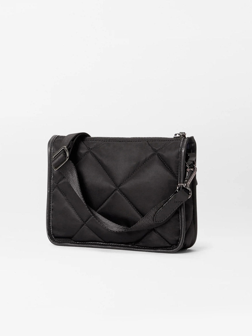 MZ Wallace Quilted Madison Convertible Crossbody in Black Bedford