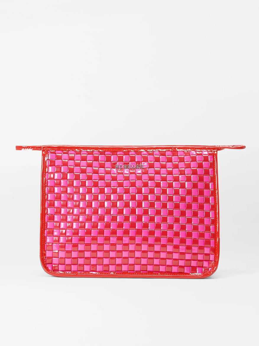 MZ Wallace Woven Metro Clutch in Candy Lacquer