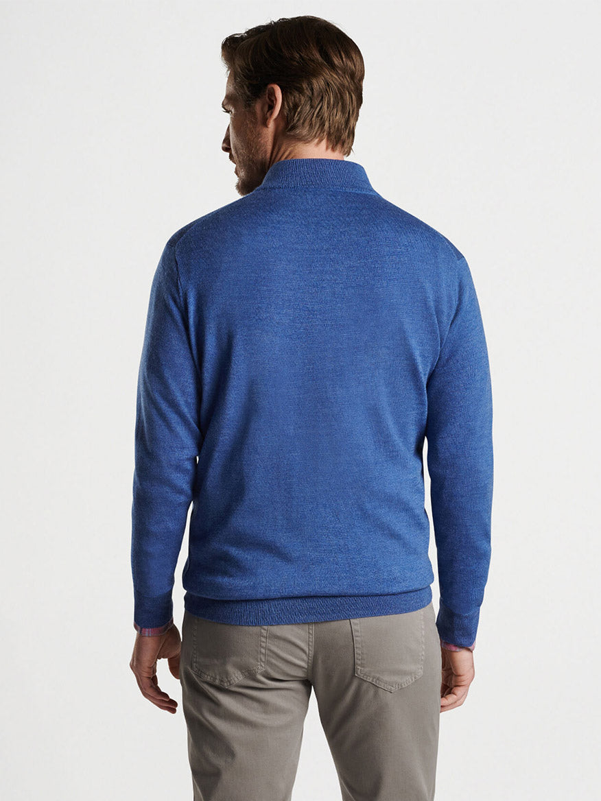 Peter Millar Autumn Crest Quarter-Zip in Star Dust