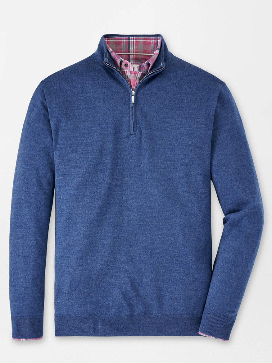 Peter Millar Autumn Crest Quarter-Zip in Star Dust