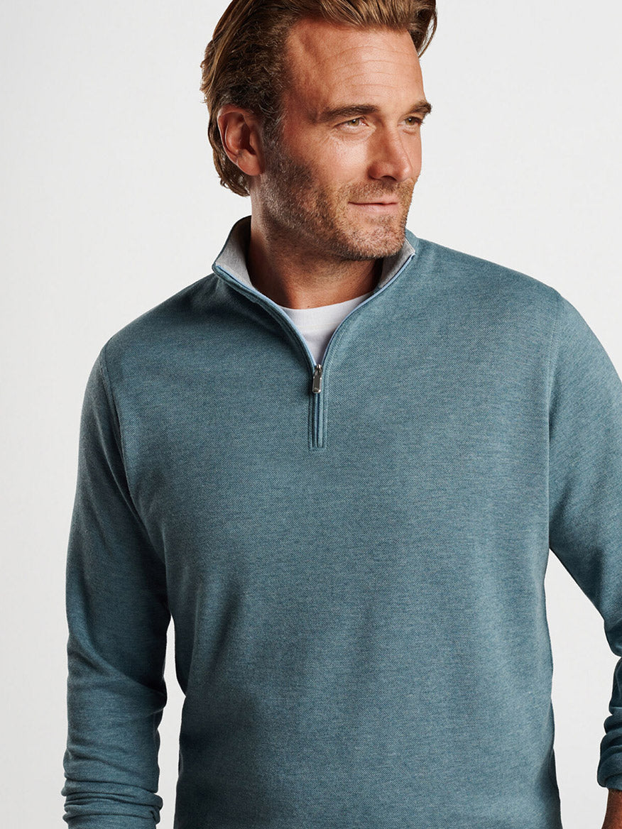 Peter Millar Crown Comfort Pullover in Reservoir