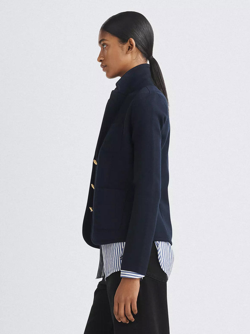 rag & bone Alex Wool Blazer in Navy