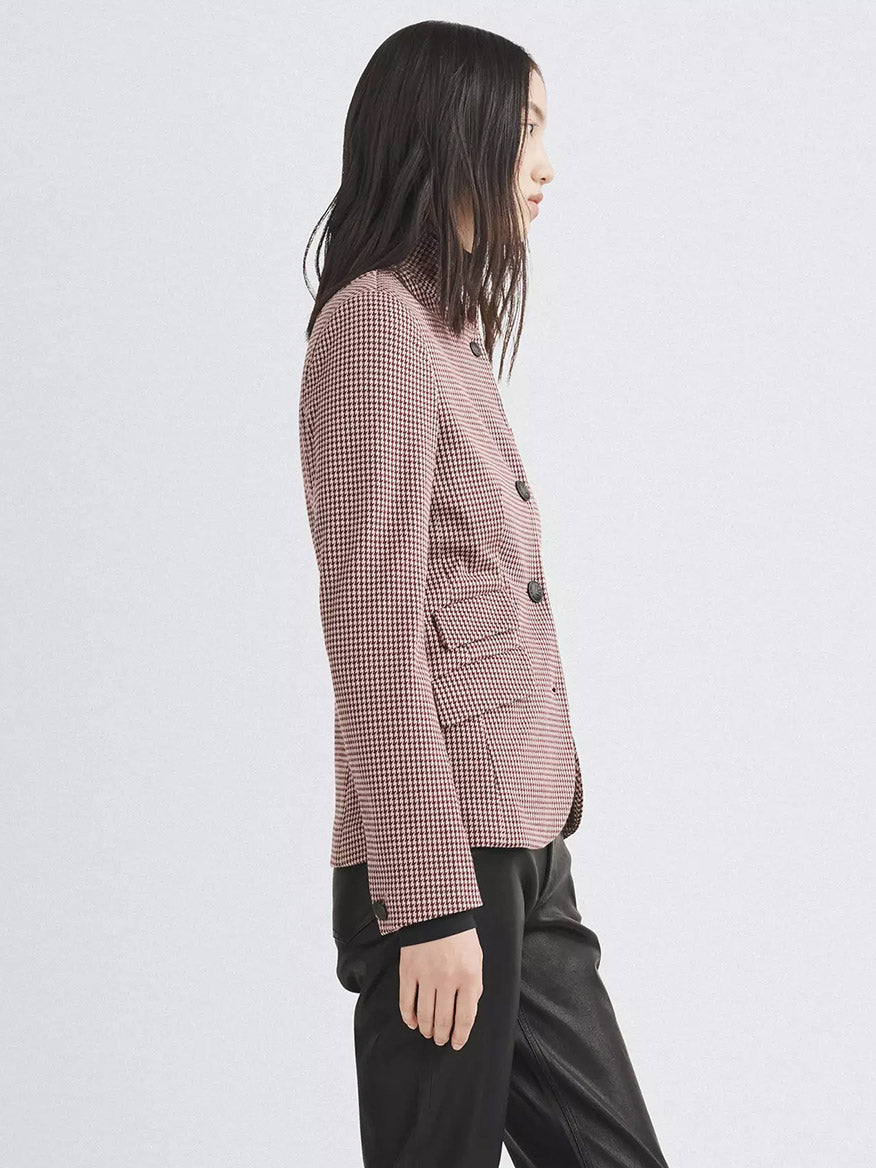 rag & bone Slade Blazer in Pink Plaid