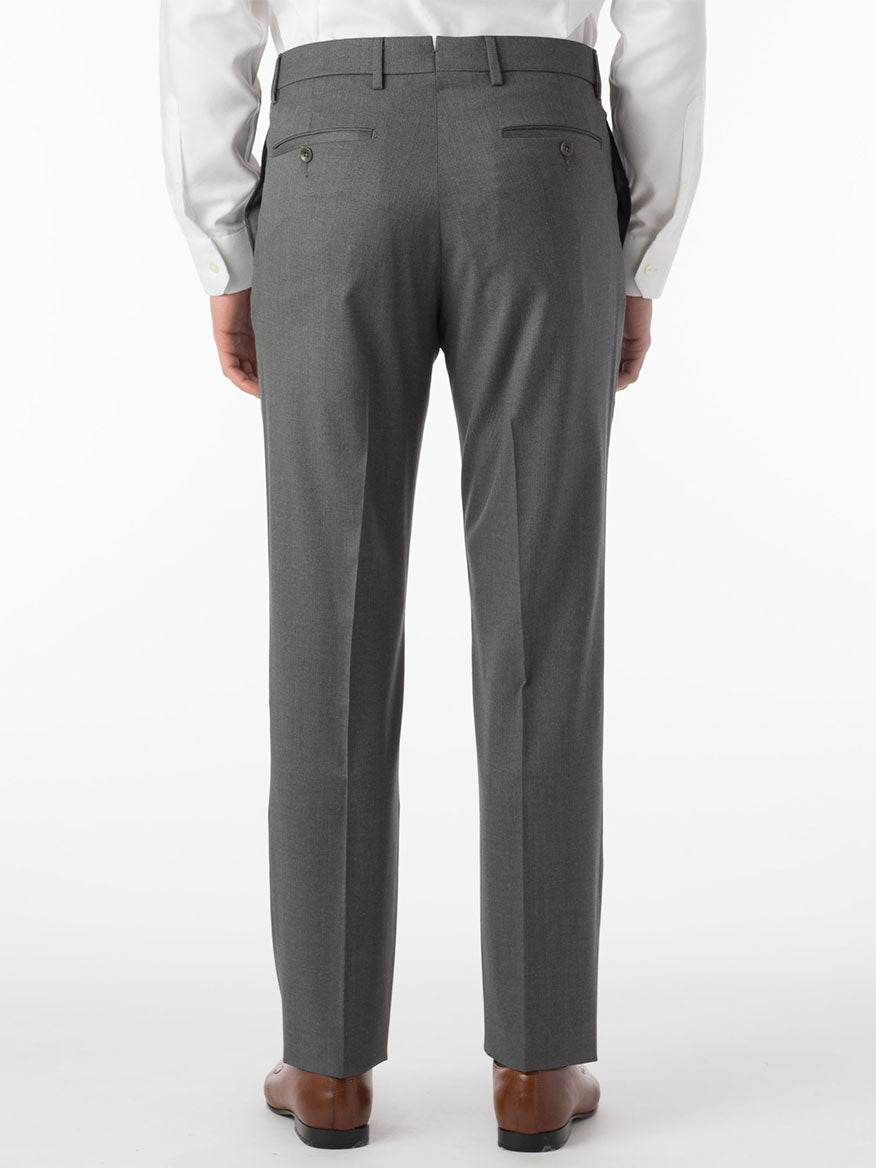 Ballin Houston Super 130s Modern Flat Front Pant in Grey