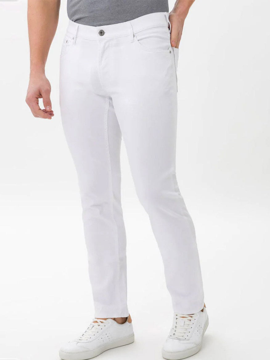 Brax Chuck Hi-Flex Light Modern Fit Trouser in White