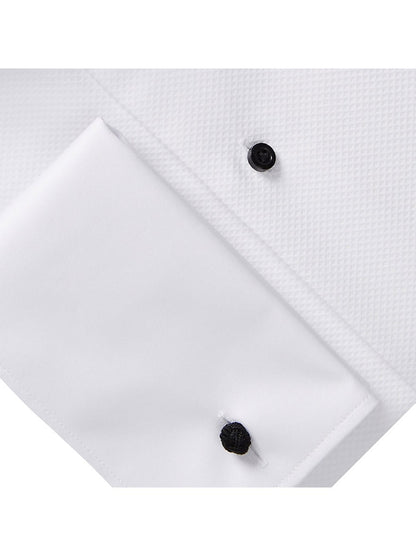 Emanuel Berg Formal Dress Shirt in White Mr. Crown Collar