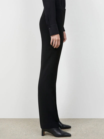 Lafayette 148 New York Finesse Crepe Barrow Pant in Black