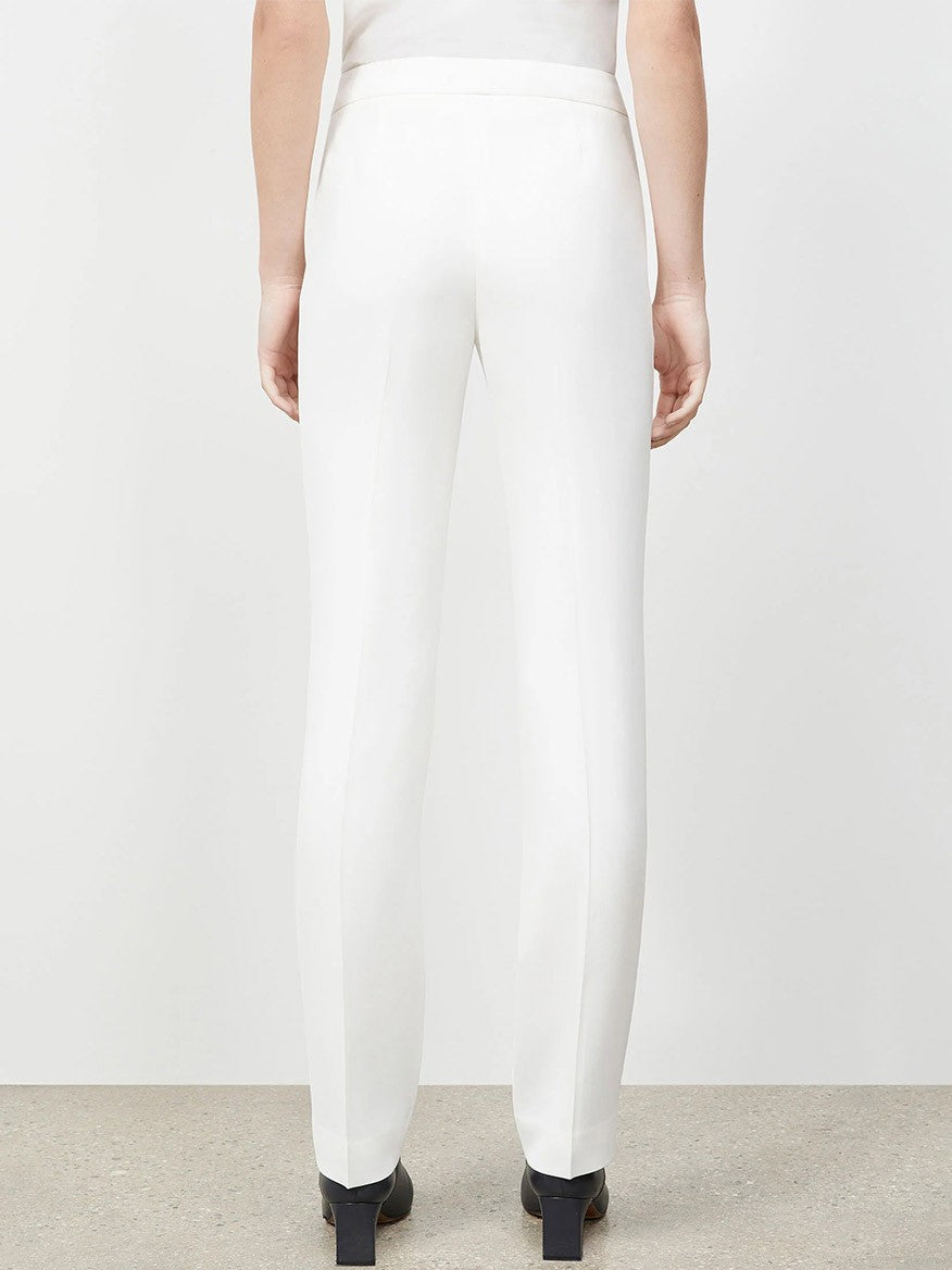Lafayette 148 New York Finesse Crepe Barrow Pant in Cloud