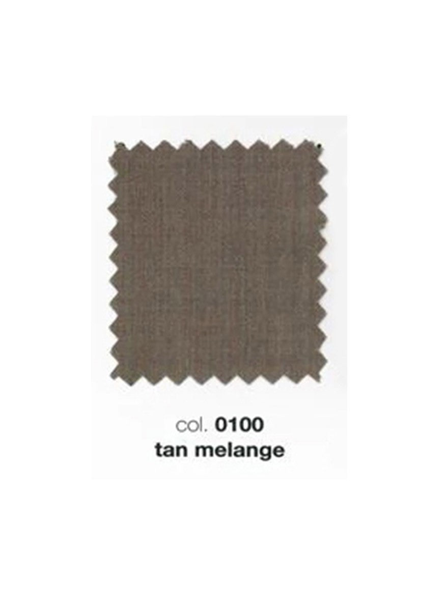 An elegant PT01 Estrato 120s Lux Wool Twill Trouser in Tan Melange suit featuring natural stretch fabric for maximum comfort.