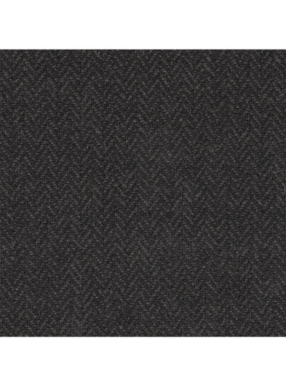 A close-up of a Wigéns Pub Cap in Black Herringbone wool blend fabric with a herringbone pattern.