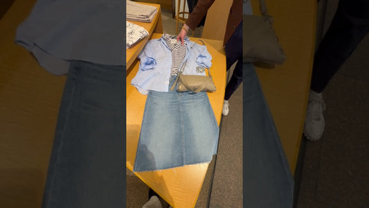 Title:
Summer Style: A Perfect Pairing of Frank and Eileen Cotton Shirt and Denim Skirt