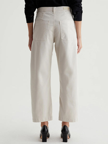 AG Jeans Fiona High-Rise Barrel in Pumice