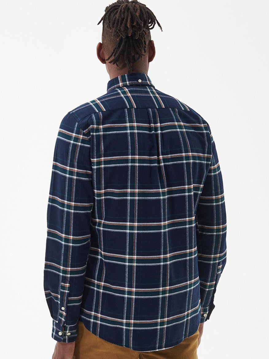 Barbour Ronan Tailored Check Shirt in Inky Blue