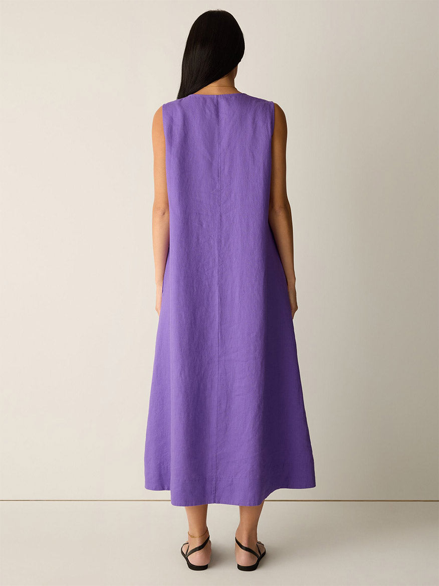 Eileen Fisher Organic Linen Easy Dress in Petunia, L Eileen Fisher Organic Linen Easy Dress in Petunia, L