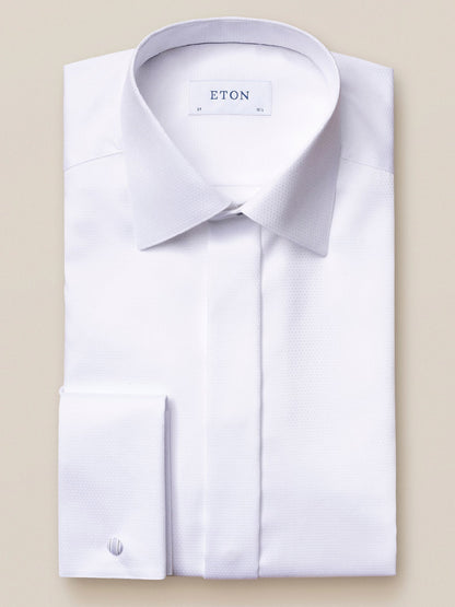 Eton White Dobby Formal Shirt