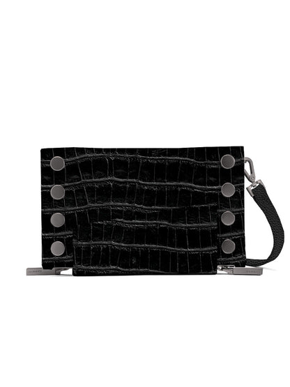 Hammitt Los Angeles Levy Clutch in Evening Crocco