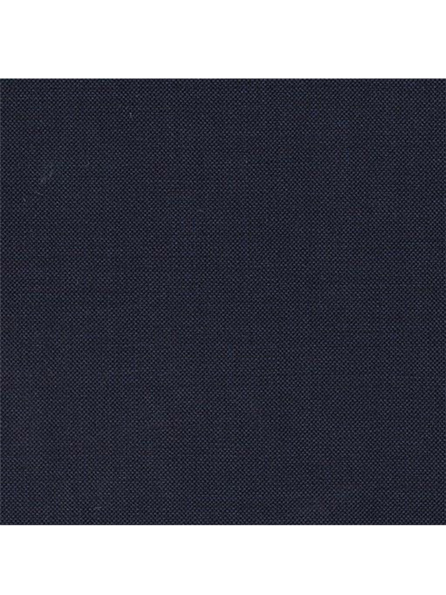 Close-up image of a dark blue textured fabric, crafted with exquisite attention to detail, reminiscent of the luxurious Super 140s wool from the renowned Carlo Barbera mill, featured in the Hickey Freeman (Heritage Gold) Navy Sharkskin Infinity Suit.