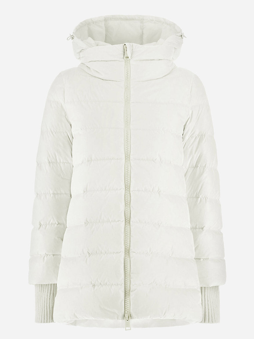 Herno A-Shape Jacket in White Chamonix Nylon