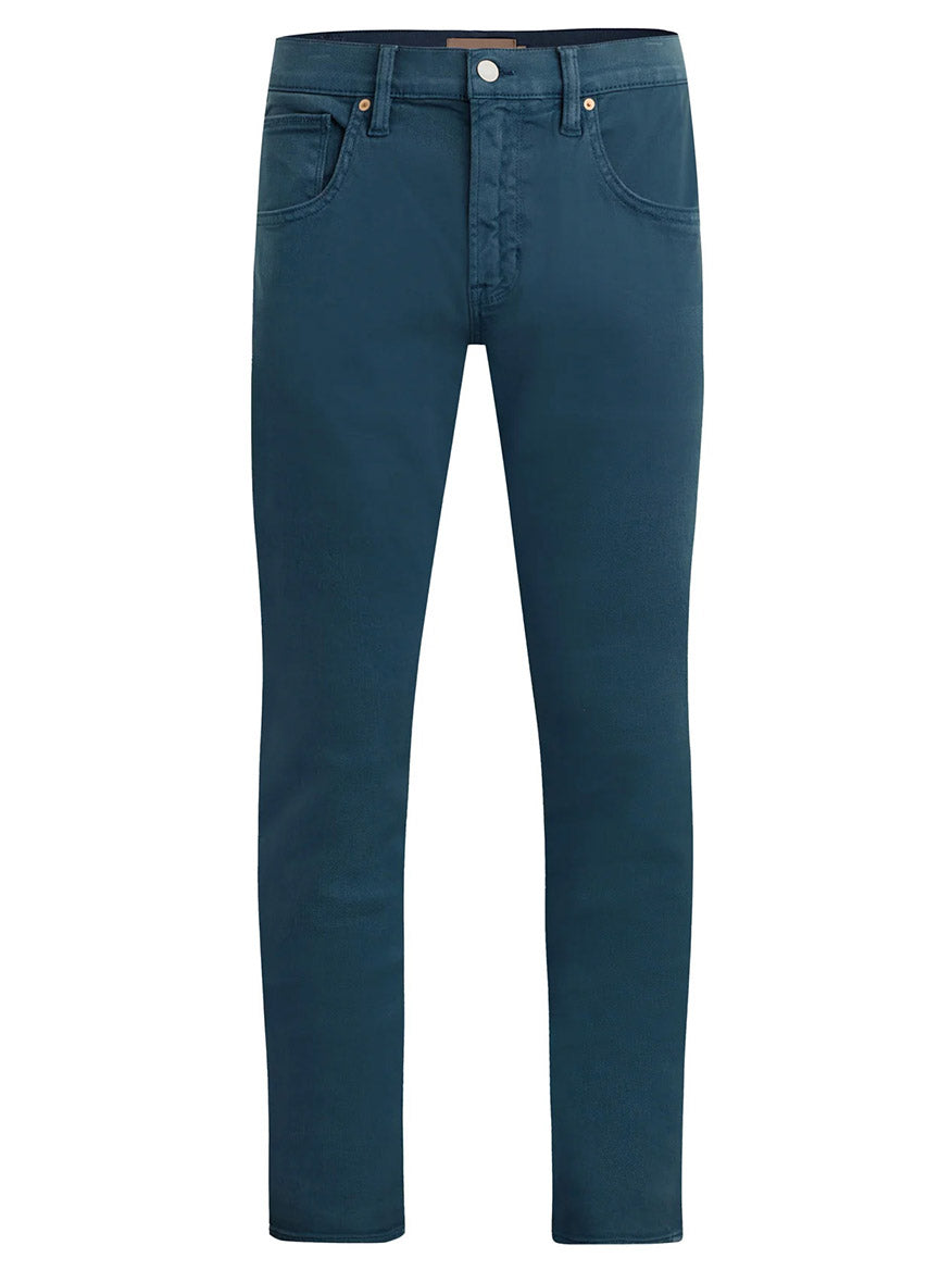 Hudson Blake slim straight jeans in Deep Dive, featuring a tapered leg, front pockets, and a button closure.