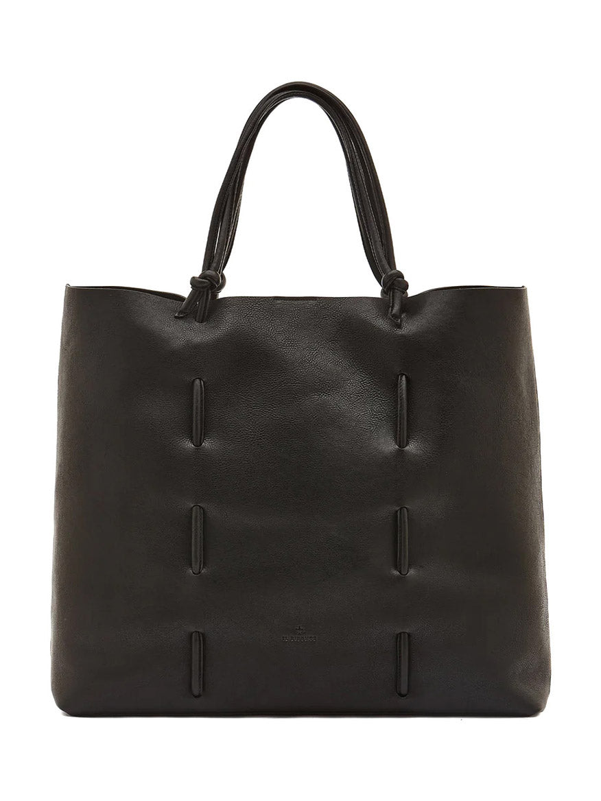 Il Bisonte Snodo Tote Bag in Black Vintage Leather
