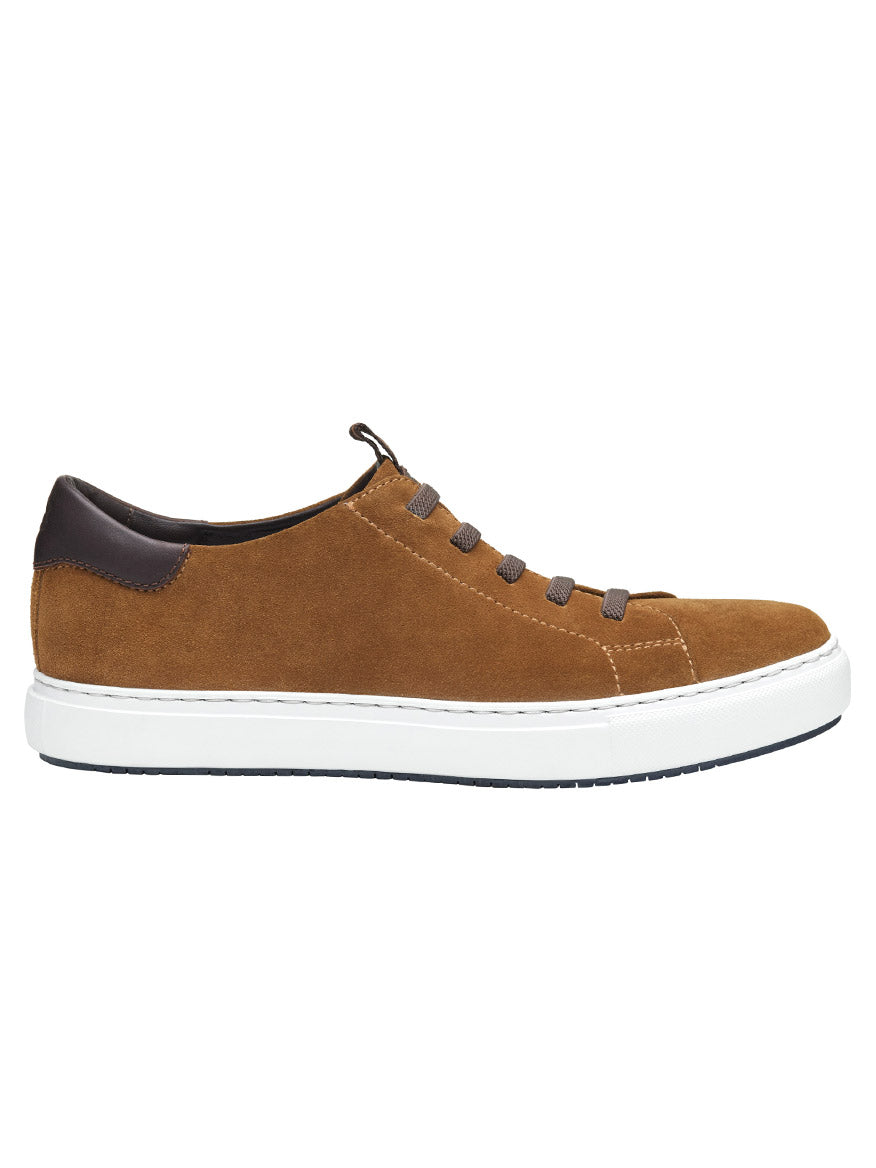 J & M Collection Anson Lace-to-Toe in Snuff English Suede