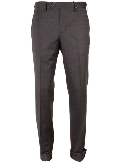 Larrimor's Collection Zelander Wool Trousers in Charcoal