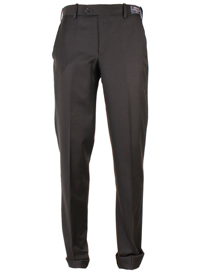 A pair of Larrimor's Collection Reda Super 130s Wool Trousers in Black.
