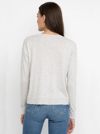 Lisa Todd Cupid's Beau Sweater in Grey Mist