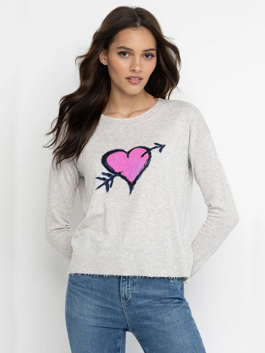 Lisa Todd Cupid's Beau Sweater in Grey Mist