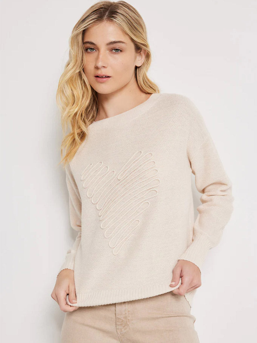 Lisa Todd Heart Strings Sweater in Sheepskin